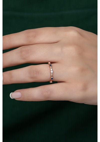 Gümüş Prenses Yüzük Rose Gold Kaplama 925 Ayar Gümüş Rose Gold (511780040)