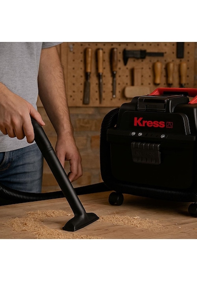 Kress Kh035.9 20volt 250w/17kpa Flexi Esnek Hortumlu Şarjlı Islak/kuru Süpürge & Üfleme Akü Dahil Değildir