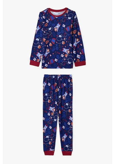 Penti  Lacivert Erkek Çocuk Bear Style Ayı Desenli Termal Etkili Pijama Takımı