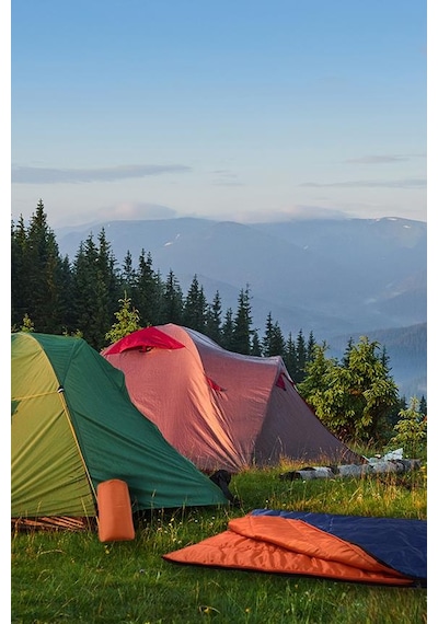 Outdoor Mavi Kamp Uyku Tulumu Taşıma Çantalı 190x70cm Lacivert