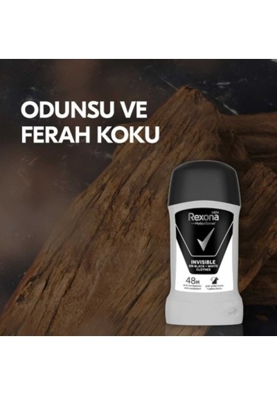 Erkek Stick Deodorant 50 Ml Siyah Ve Beyaz Giysiler İçin Uygun