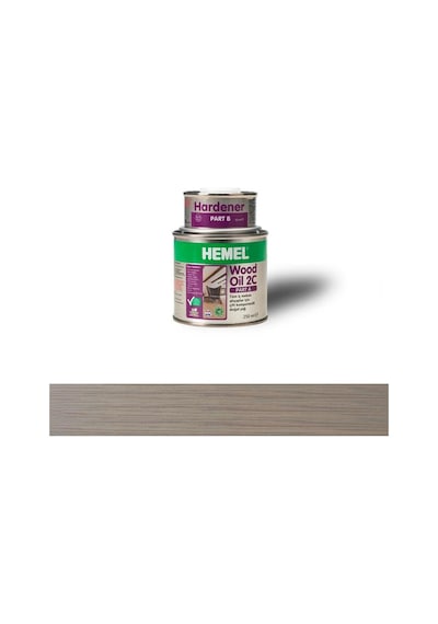 Hemel 15747 Wood Oil 2C Ahşap İçin Doğal Yağ 300ml Blue Grey