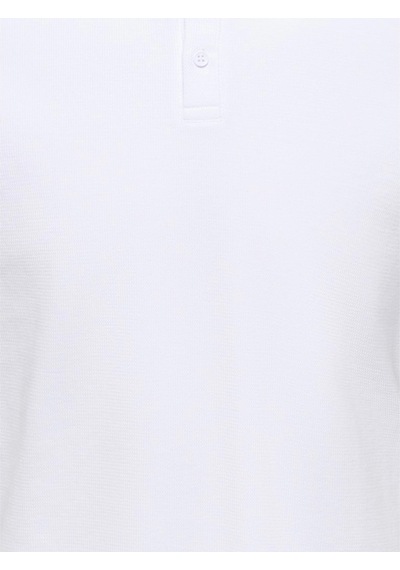 Only & Sons Ben Erkek Beyaz Polo Tişört 22035825-bw