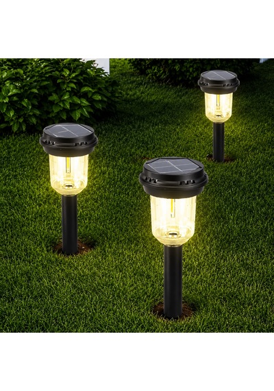 Panther Solar Bahçe Lambası Led Cob 360 Aydınlatma Karanlık Sensörlü 400 Mah Pt-b117