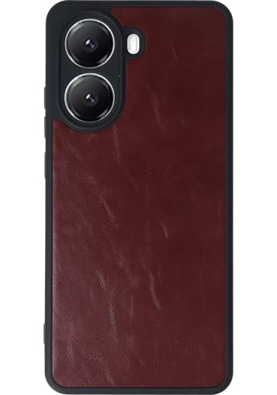 Newface Xiaomi Poco X7 Pro Kılıf Aras Deri Kapak - Bordo