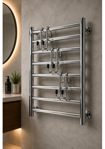 Teknor 3'lü Set Havlupan Askısı Pratik Havlu Askısı Beyaz 10x5 Cm Krom