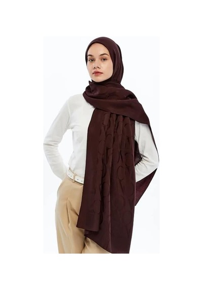 Valentino Orlandi Alia Şal - Vo Motif Desen - Bordo