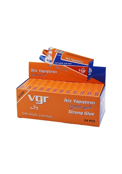 Vgr K-3722 İkiz Tüp Yapıştırıcı 20gr 2 Bileşenli Epoksi- 24'li Paket