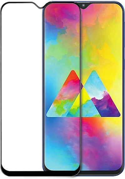 Forzacase Samsung Galaxy M20 İle Uyumlu Çerçeveli Tam Kaplayan Temperli Ekran Koruyucu - Fc003