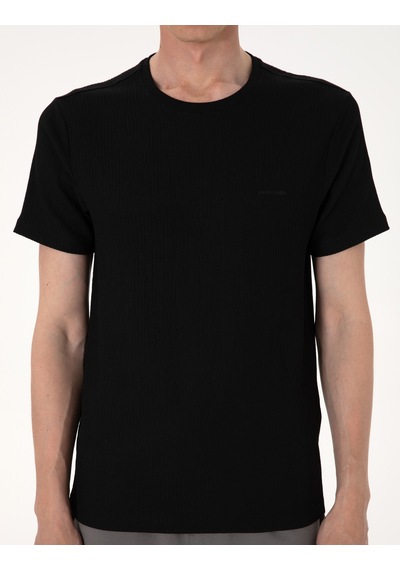 Pierre Cardin Erkek Siyah Tişört 50306802-vr046 Siyah