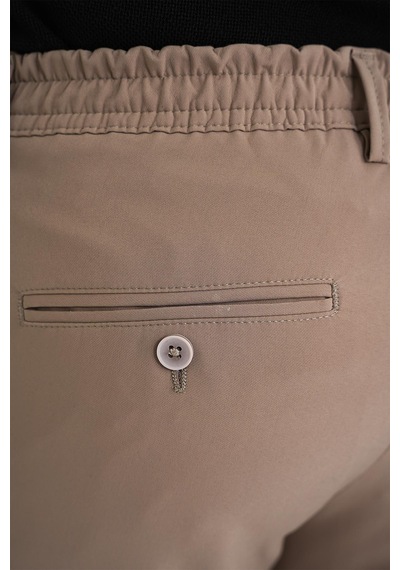 Efor Comfort Fit Beli Lastikli Yan Cep Bej Jogger Pantolon P 1150 Bej