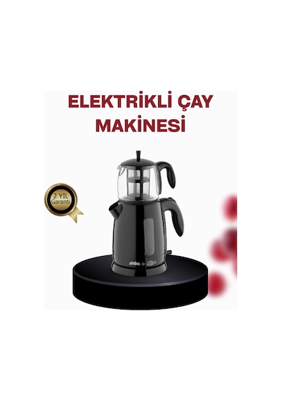 Mey İthalat Cam Demlikli 20 Bardak Kapasiteli Elektrikli Çaycı