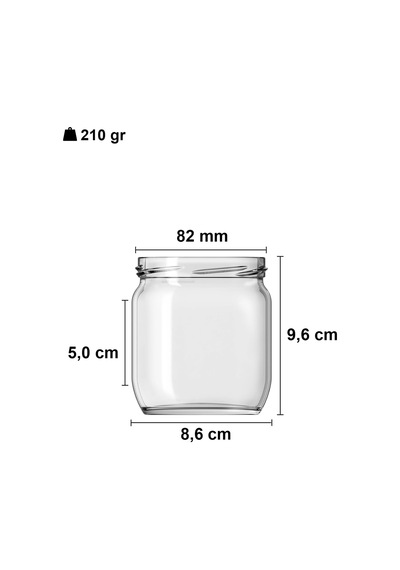 Afracam 10-1000 Ml Farklı Boyutlarda Kavanoz 10-1000 Arası Cc Konserve Metal Kapaklı Cam Kavanoz 6 Adet Şeffaf, 4 Diğer