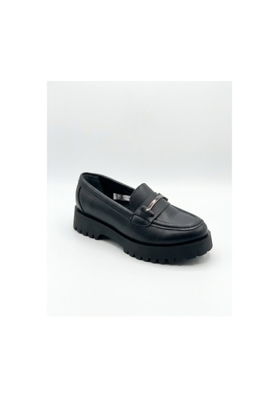 Punto Ac572516 Loafer Tokalı Kadın Ayakkabı Siyah