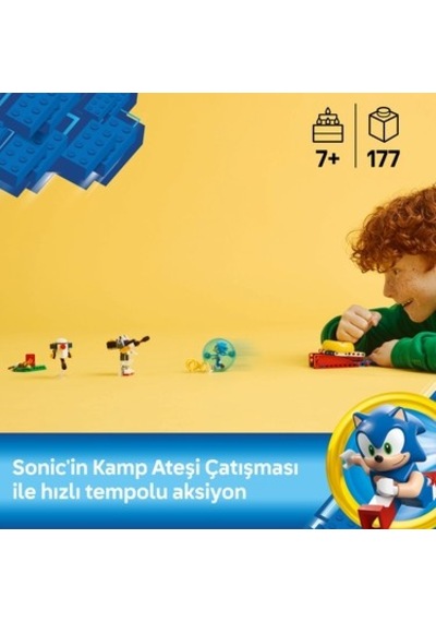 Sonic'in Kamp Ateşi Çarpışması 7+ Video Oyunu Temalı Oyuncak