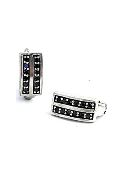Oniks Taşlı 925 Ayar Gümüş Tasarım Küpe N11.73354