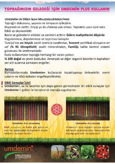 Umdemin Zeolit Toprak Düzenleyici - 25 KG