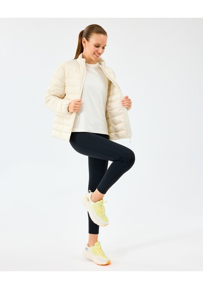 Skechers W Padded Jacket Kadın Ecru Mont S242063-1983 Ekru