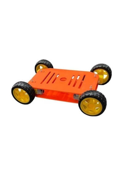 Arduino Uyumlu 4wd Robot Araba Platform Kiti Seti Monte 7/8 Yaş