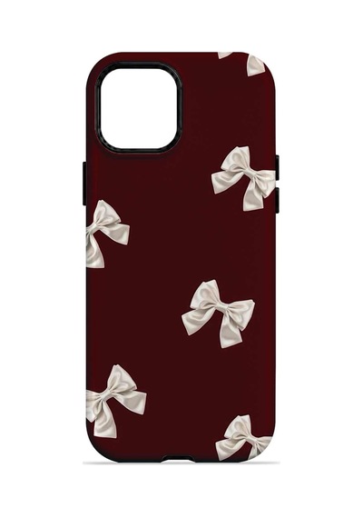 Velvoria Valestra Ivory Bow Scatter Apple iPhone Uyumlu 15 Darbe Korumalı Kılıf Valestra Select - Ivory Bow Scatter