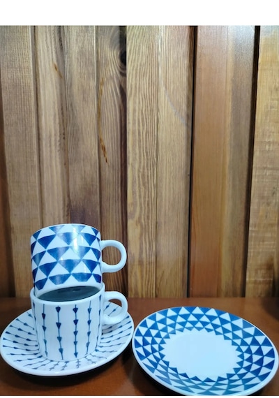 Home Trin Porselen 2'li Kahve Fincan Takımı 80 Ml Lacivert