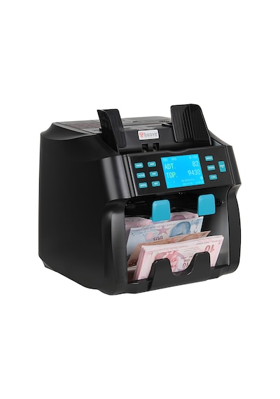 Baove GB9000 Pro Mix Çift Katlı Karışık Para Sayma Makinesi - Sahte  Para Yakalama - TL, Euro, Usd