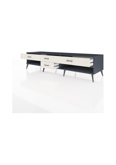 Kronos Tv Ünitesi 4 Çekmeceli 220x59x51 Antrasit-aytaşı Aytası/aytası - Antrasıt Kronos Tv Ünitesi 4 Çekmeceli 220x59x51 Antrasit-aytaşı Aytası/aytası - Antrasıt
