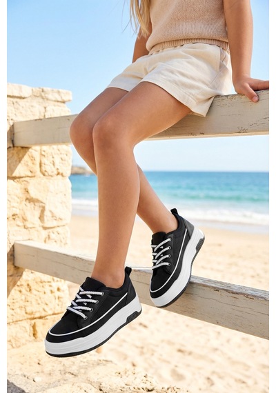 Dark Seer Ds Opal Sneaker 2025 Kadın SİYAH-BEYAZ