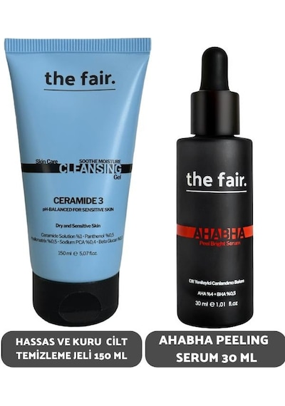 the fair. Ahabha Peeling Serum 30 ML + Yağlı ve Akneye Yatkın Ciltler İçin Temizleme Jeli 150 ML