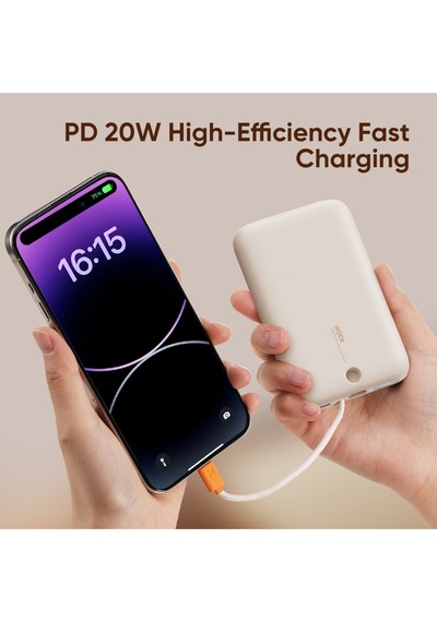 P28 10.000 Mah 20w Magsafe Lightning Kablo Powerbank Dijital Gösterge Siyah