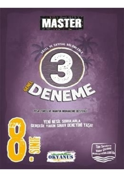 Okyanus Yayıncılık - 8. Sınıf Master 3 Genel Deneme