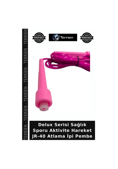 Delux Serisi Sağlık Sporu Aktivite Hareket Jr-40 Atlama İpi Pembe