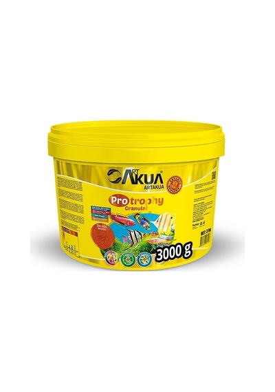 Artakua Protropy Granulat Etçil Balık Yemi Açık 100 Gram