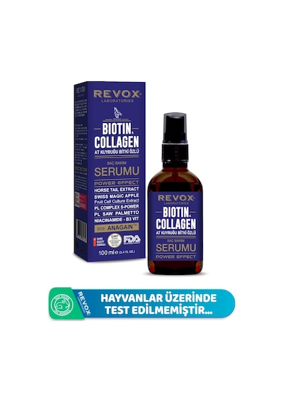 Rewox Biotin Collagen At Kuyruğu Bitki Özlü Saç Bakım Serumu 100 ML