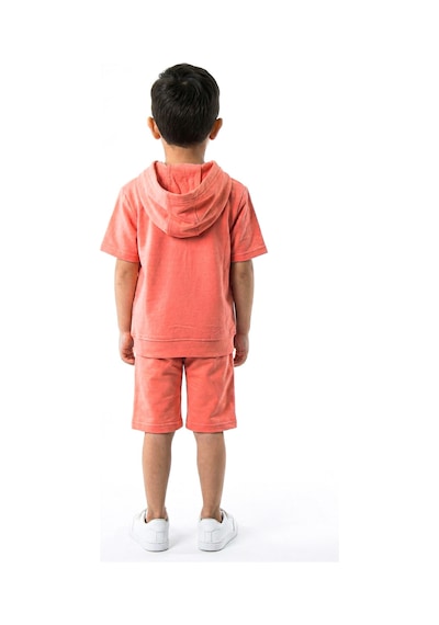 Xo Kids Erkek Çocuk Yazlık 2li Alt Üst Takım Tişort + Şort 2-7 Yaş 3221 Coral