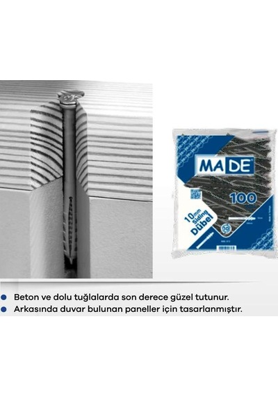 Made Siding Dübel 10mm 100 Adet