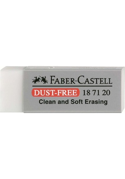 Faber-Castell Öğrenci Silgisi Dust Free 20 Li Beyaz 18 71 20