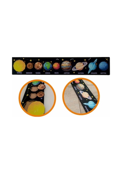 Ankebut 9 Parça Siyah Güneş Sistemi Puzzle 31111