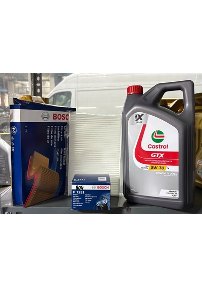 Nıssan Pulsar 1.2 Tce Dıg-t Bakım Seti Castr0l Yağ Bosch Yağ Filtresi Bosch Hava Waben Polen