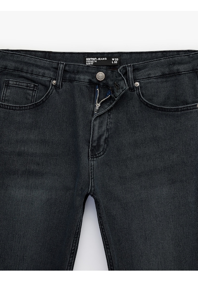 Koton Normal Bel Cepli Pamuklu Slim Fit Jean Pantolon - Brad Jean İndigo Stone 6sam40141nd İndigo - Taş Koton Normal Bel Cepli Pamuklu Slim Fit Jean Pantolon - Brad Jean İndigo Stone 6sam40141nd İndigo - Taş