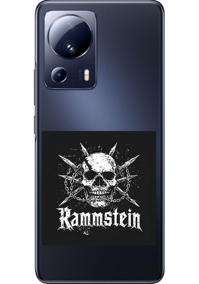Xiaomi Mi 13 Lite Uyumlu Şeffaf Kılıf Rammstein Tasarımlı