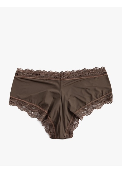 Koton Yüksek Bel Hipster Külot Dantelli Koyu Kahverengi 5wlk30062mk Koyu Kahverengi Koton Yüksek Bel Hipster Külot Dantelli Koyu Kahverengi 5wlk30062mk Koyu Kahverengi