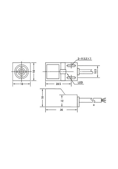 SN04-P 10-30V 5mm PNP NO Endüktif Mesafe Sensörü