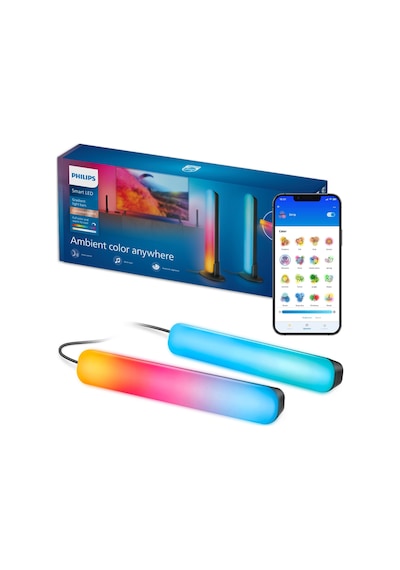 Philips Smart Lighting Rgbıc Işık Barı 30 Cm - Google Home, Alexa, Homekit Ve Matter Uyumlu Çok Renkli