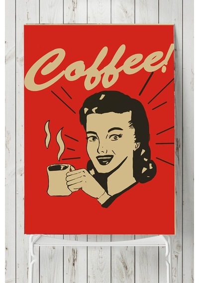 Coffe Girl Mutfak Poster