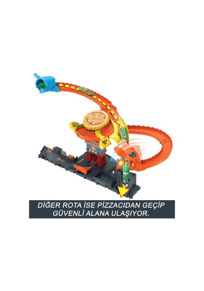 Htn81 Hot Wheels Pizza Dükkanında Kobra Macerası Oyun Seti
