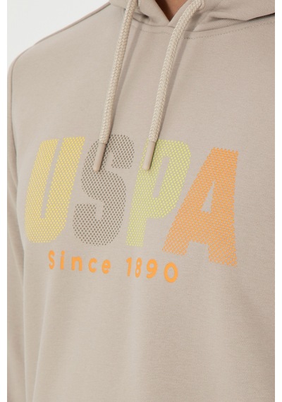 U.s. Polo Assn. Erkek Taş Sweatshirt 50293354-vr049 Taş