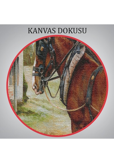 Ortacağ Alman Köyü Duvar Tablosu-6605 70 X 100