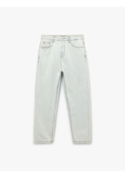 Koton Loose Straight Fit Denim Pantolon - Loose Straight Fit Jeans Açık İndigo 5sam40022nd Açık İndigo
