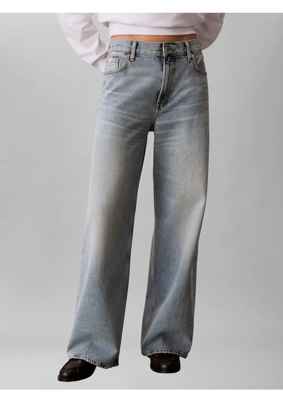 Calvin Klein 90s Straıght Basset, Scb Mavi Kadın Kot Pantolon